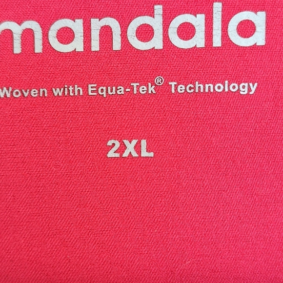 Mandala Pink V-Neck Scrub Top Sz2XL Pockets Pretty - Picture 3 of 6